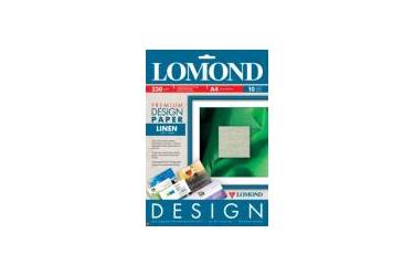 Фотобумага Lomond A4 230г/м2, Premium глянц. с дизайном "Лён", 10л