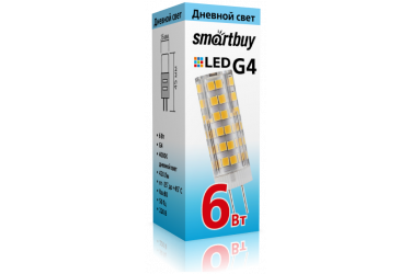 Светодиодная (LED) Лампа Smartbuy-G4220V-6W/4000/G4