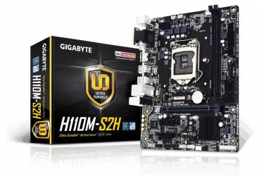 Материнская плата Gigabyte GA-H110M-S2H Soc-1151 Intel H110 2xDDR4 mATX AC`97 8ch(7.1) GbLAN+VGA+DVI+HDMI