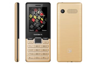 Мобильный телефон teXet TM-230 золотистый 