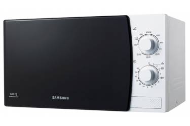 Микроволновая Печь Samsung ME81KRW-1/BW белый (23л; 800Вт; механическое упр.)