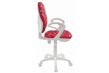 Кресло детское Бюрократ CH-W513AXN/ANCHOR-RD красный якоря Anchor-Rd (пластик белый)