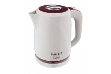 Чайник электрический Scarlett SC-028 1.7л. 2200Вт белый (корпус: пластик)