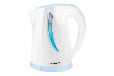 Чайник электрический Scarlett SC-EK18P16 1.7л. 2200Вт белый/голубой (корпус: пластик)