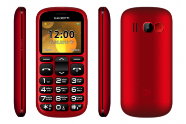 Мобильный телефон teXet TM-B306 красный