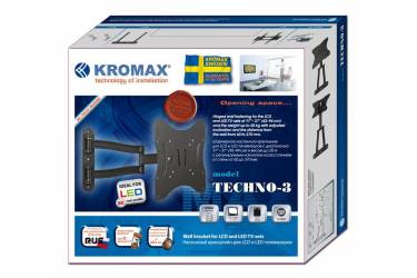 Кронштейн для телевизора Kromax TECHNO-3 белый 15"-40" макс.20кг настенный поворот и наклон