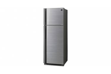 Холодильник Sharp SJ-XP39PGSL серебристый/стекло (двухкамерный)