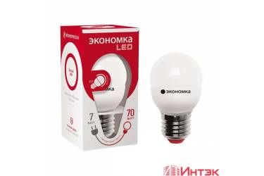 Лампа светодиодная ЭКО_Экономка _GL45_5W/3000K_ E27 _ШАР