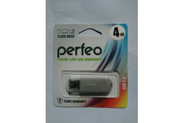 USB флэш-накопитель 4GB Perfeo C03 серый USB2.0