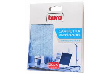 Чистящая салфетка Buro BU-MF микрофибра 25х25см универсальная для любых экранов и (плохая упаковка)