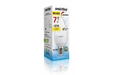 Светодиодная (Диммер !!!) Лампа Smartbuy-C37-07W/3000/E14 (SBL-C37D-07-30K-E14)