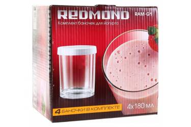 Комплект банок для йогурта Redmond RAM-G1 для мультиварок
