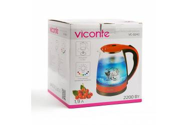 Чайник электрический VICONTE VC-3242 стекло 1,9л 2200Вт