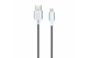 Кабель USB Smartbuy Micro кабель в нейлон. оплетке Socks, 1 м., <2А, черно-бел