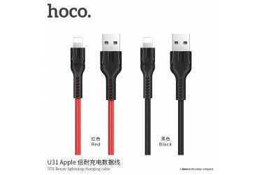 Кабель USB Hoco U31m Benay MicroUSB (красный)