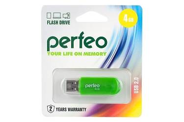USB флэш-накопитель 4GB Perfeo C03 зеленый USB2.0