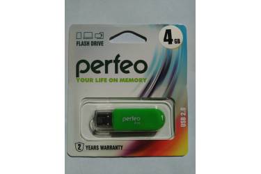 USB флэш-накопитель 4GB Perfeo C03 зеленый USB2.0