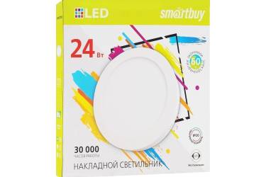 Накладной (LED) светильник Round SDL Smartbuy-24w/4000K/IP20 _круг d280_h28