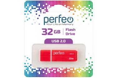 USB флэш-накопитель 32GB Perfeo C01G2 красный USB2.0