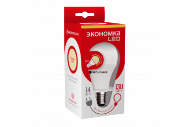 Лампа светодиодная ЭКО_Экономка _А60_14W/3000K_E27 _Стандарт