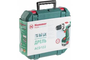 Дрель-шуруповерт Hammer Flex ACD122 аккум. патрон:быстрозажимной (кейс в комплекте)