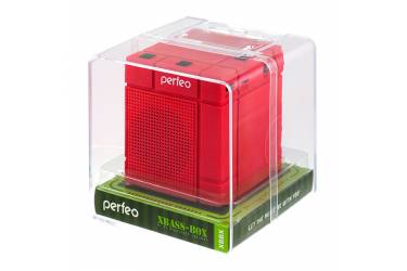 Портативная беспроводная bluetooth акустика Perfeo Xbass-Box красная