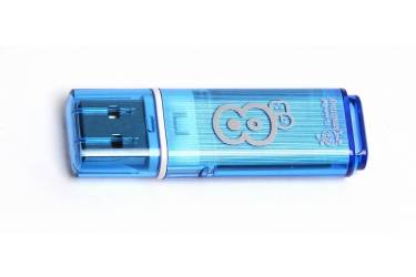 USB флэш-накопитель 8GB SmartBuy Glossy series синий USB2.0