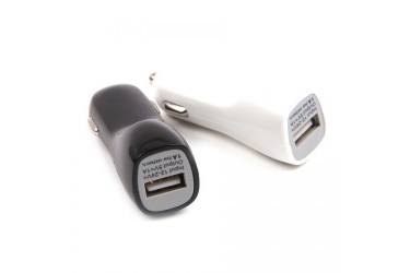 Автомобильный адаптер USB 1000 mAh тех. упаковка, арт.008411 (Черный)