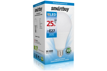 Светодиодная (LED) Лампа Smartbuy-A95-25W/6000/E27