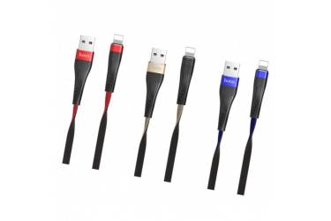 Кабель USB Hoco U39 Slender charging data cable for lightning Red/Black