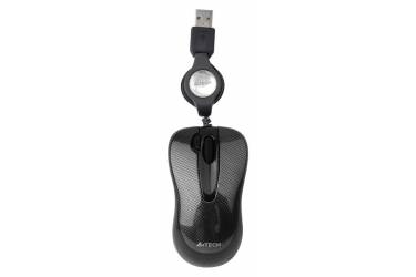 Мышь A4 N-60F-2 V-Track Padless USB Carbon (плохая упаковка)