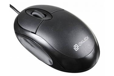Мышь Оклик 105S черный оптическая (800dpi) USB для ноутбука (2but) (плохая упаковка)