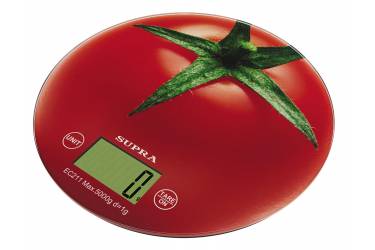 Весы кухонные электронные Supra BSS-4300 tomato макс.вес:5кг рисунок