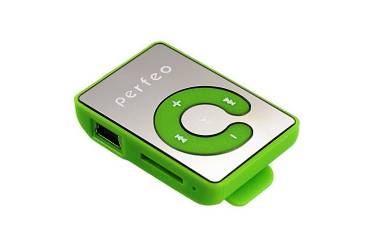 Портативный цифровой плеер Perfeo Music Clip Color зеленый