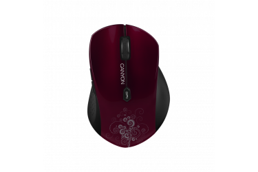 mouse CANYON 2.4GHz wireless Optical  Mouse with 6 buttons, DPI 800/1200/1600, Red