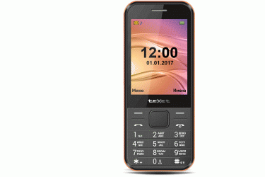 Мобильный телефон teXet TM-302 черный