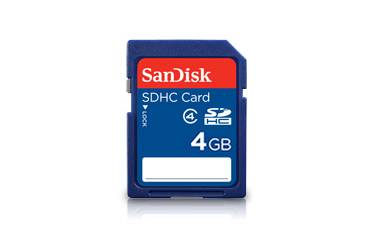 Карта памяти SanDisk SDHC 4GB Class 4