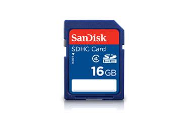 Карта памяти SanDisk SDHC 16GB Class 4