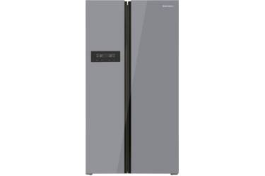 Холодильник Shivaki SBS-572DNFGS серебристое стекло (двухкамерный)