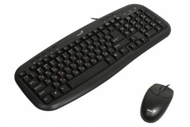 Комплект клавиатуара+мышь Genius KM-200 USB черный