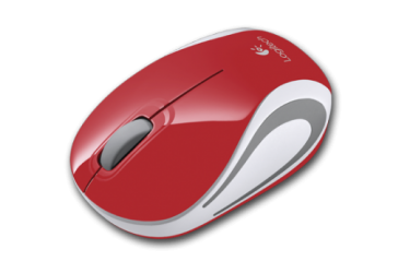 Компьютерная мышь Logitech Wireless Mini Mouse M187 красная