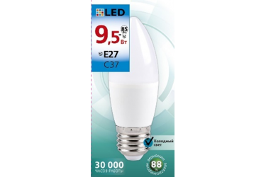 Светодиодная (LED) Лампа Smartbuy-C37-9,5W/6000/E27