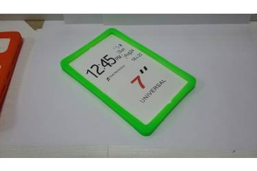 Универсальная силиконовая накладка на планшет 10 зеленая с подставкой