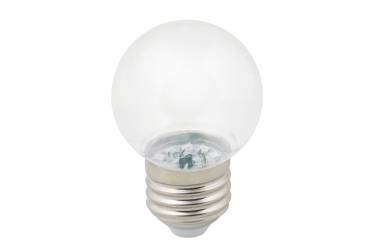 Лампа светодиодная Volpe COLOR LED-D45-1W/BLUE/E27/CL/С PINEAPPLE шар форма ананас синий прозр