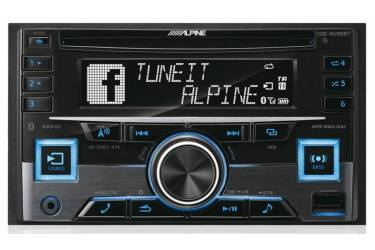 Автомагнитола CD Alpine CDE-W296BT 2DIN 4x50Вт
