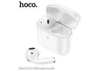 Наушники беспроводные (Bluetooth) Hoco ES46 Cool Pro TWS wireless headset White