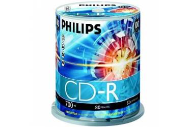 Диск CD-R Philips 700MB 52x CB/100