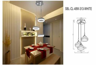 Светодиодная люстра (LED) Smartbuy313-48W/W(SBL-СL-48W-313-White)