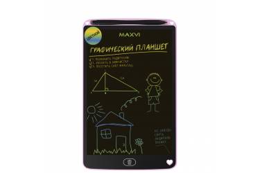 Планшет LCD  для заметок и рисования Maxvi MGT-02C pink