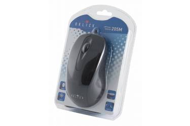 Мышь Оклик 205M черный оптическая (800dpi) USB (2but) (плохая упаковка)